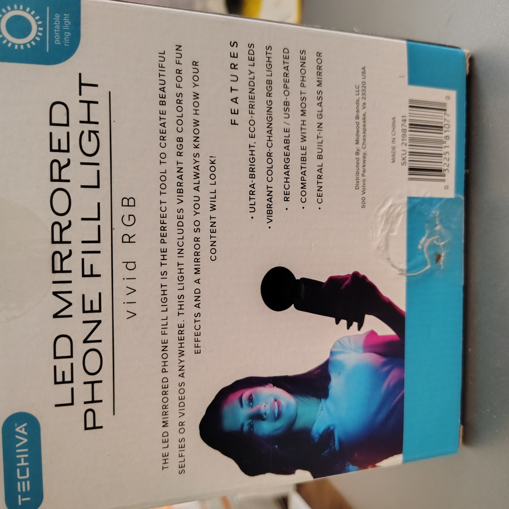LED Mirrored Phone Light - Picture 5 of 7